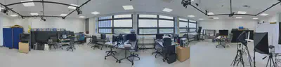 Panoramic view of the main VR Lab