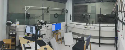 Panoramic view of the camera lab