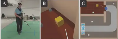 Figure 8: Stylization and projection of movement in MR.